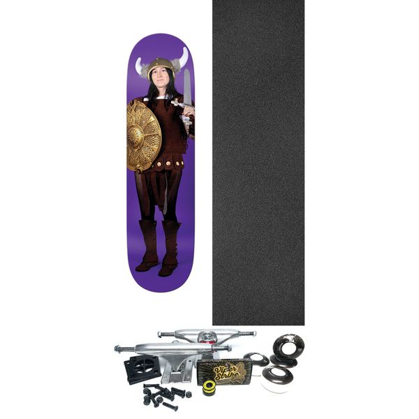 Real Skateboards Nicole Hause Viking Skateboard Deck - 8.38" x 32.2" - Complete Skateboard Bundle